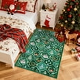 thumbnail image 3 of Moynesa 3'x5' Christmas Area Rug, Washable Area Rugs for Bedroom Entryway Xmas Throw Rug Christmas Tree Decorative Moroccan Rug, Green, 3 of 11