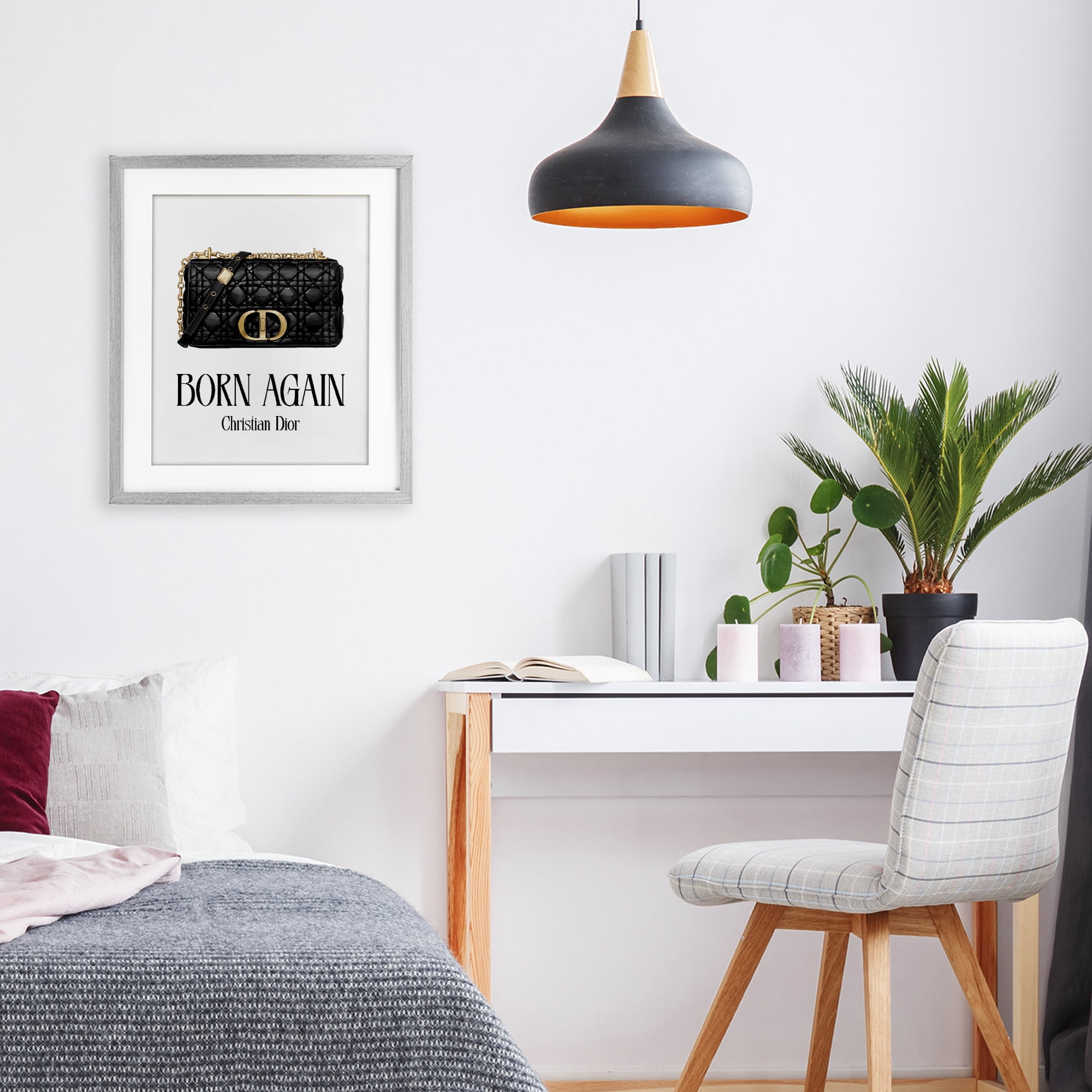 Stupell Industries Born Again Christian Bag Gray Framed Print Under Glass, design by Ziwei Li