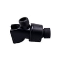 thumbnail image 2 of Adjustable Shower Head Holder, Wall-Mounted Handheld Shower Bracket, Universal Fit for Most Shower Hoses, Suction Or Screw Mount, Chrome by Goohae, Black 8*4, 2 of 7