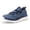 Navy/Steel Blue, variant on Fittington Men's Extra Wide Walking Shoes - Mens Slip on Shoes with Arch Support & Thick Cushioned Sole for Plantar Fasciitis, Swollen feet, Bunions