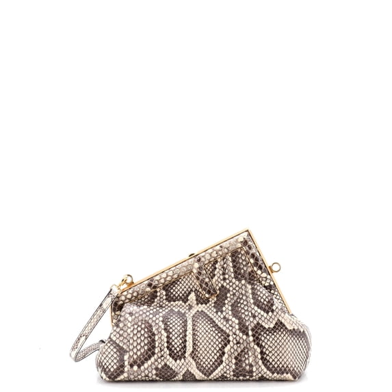 Pre-Owned First Bag Python Small By Rebag