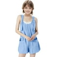 thumbnail image 2 of Aqestyerly Kids' Denim Overalls - Adjustable Straps with Pocket Detailing (9), 2 of 6