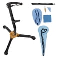 thumbnail image 4 of Kit Alto Sax Stand Set Metal Holder Rack Saxophone Cleaning Kit Portable Saxophones Accessories, 4 of 7