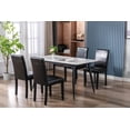thumbnail image 2 of Porthos Home Nate PU Leather Upholstered Dining Chairs with Rubberwood Legs (Set of 4), 2 of 6