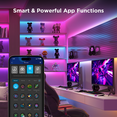 thumbnail image 5 of Govee RGBICW Wi-Fi LED Strip Light, 49.2ft, Smart App Control, Multicolor for Bedroom & TV Backlight, 5 of 7