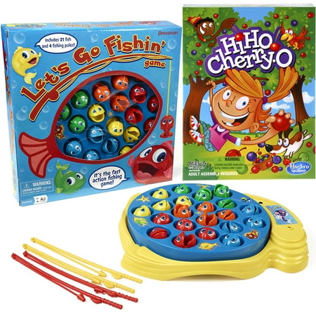 Hiho! Cherry-o Game + Pressman toy lets go fishin (Best Games Of 1997)