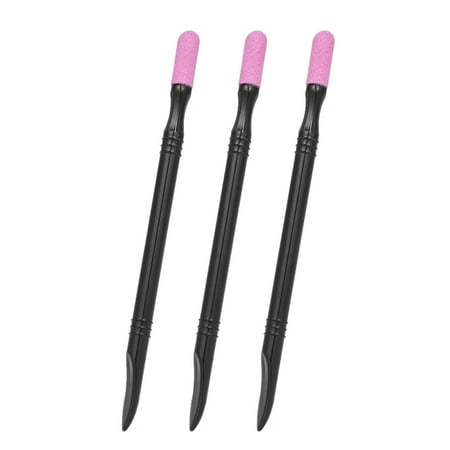 Moisturizer Cuticle Pen - 3 Pcs Nail Cuticle Remover Sanding Nail Art File Pen Nail Cuticle Pusher Nail Beauty Manicure Tools
