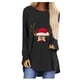 thumbnail image 2 of Pntutb Mujer Casual Cuello Redondo Navidad Manga Larga Estampado Camiseta Top Blusa Pntutb Pntutb-6688, 2 of 7