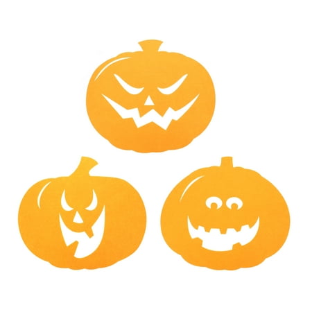 

3Pcs Halloween Placemat Bowl Plate Pads Plate Mats Mats for Home (Orange)