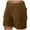 Coffee, variant on Women's Summer Loose Fit Solid Color Cargo Shorts with Button Detail Casual Mini Beach Hot Pants