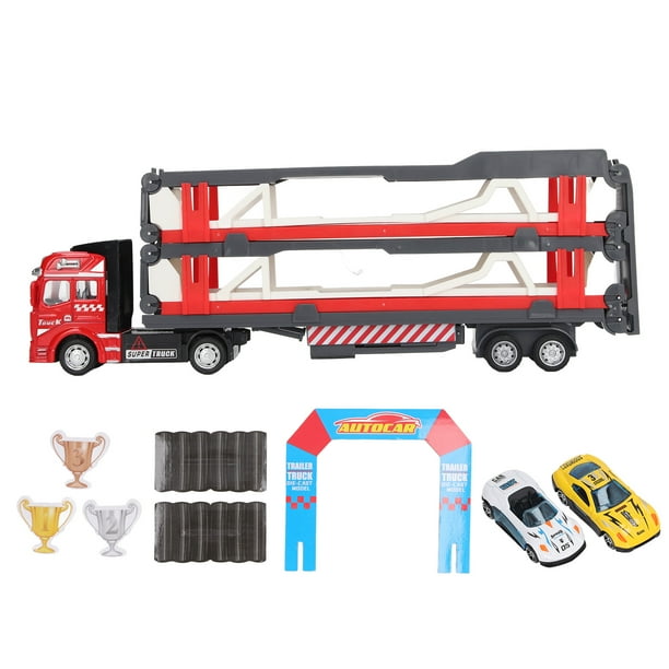 Ensemble de circuits de course, véhicules de construction, trains flexibles  avec camions, voitures électriques, jouets pour enfants de 2-6 ans, enfants  garçons, jeu de course sur route, cadeau de Noël : 