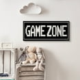 thumbnail image 2 of Stupell Industries Game Zone Phrase Minimal Retro Arcade Typography Abstract Painting Gallery Wrapped Canvas Art Print Wall Art, 13 x 30, 2 of 6