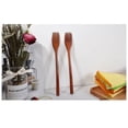 thumbnail image 4 of Agiferg Wooden Spoon Fork Bamboo Kitchen Cooking Utensil Tools Soup-Teaspoon Tableware, 4 of 9
