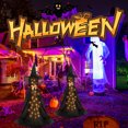 thumbnail image 3 of Spooky Ghost Decor 1/2 Halloween Con Control Remoto Iluminado Y Luces Cadena (E), 3 of 9