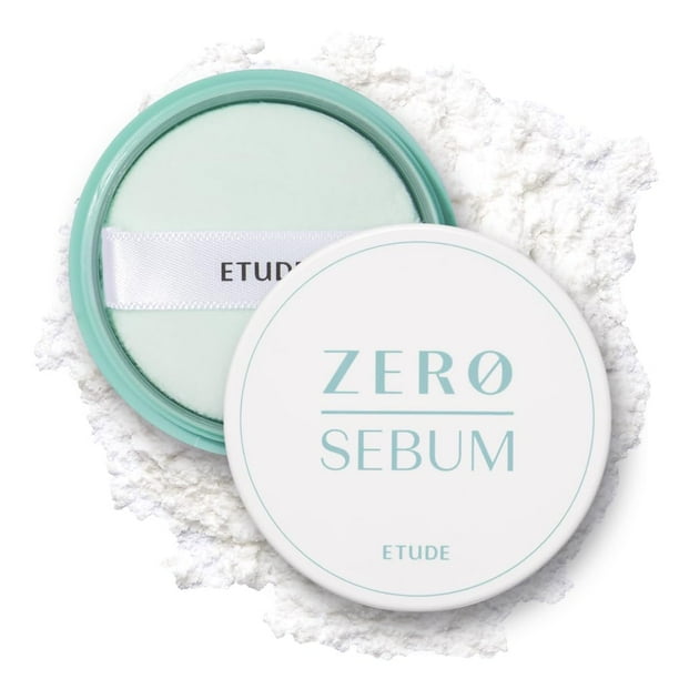 Polvo facial ETUDE Zero Sebum, polvo secante, 4 g, ligero
