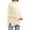 Beige, variant on Aueoeo Womens Tunic Sweater, Women's Loose Knitwear Split Hem Pullover Sweaters Round Neck Long Sleeve Sweater Tops