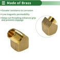 thumbnail image 3 of Adaptador roscado hembra a macho de latón de 1/2"NPT de 45 grados Unique Bargains 2 Pcs, 3 of 7