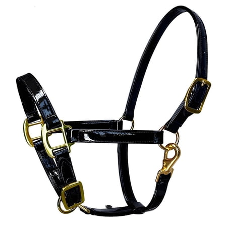 Comfortable Luxurious Leather Horse Headstall Headgear With Golden Metal Hardware Sweat And Easy Maintenances