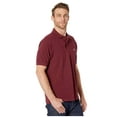thumbnail image 2 of LACOSTE Mens Burgundy Heather Polo L, 2 of 3