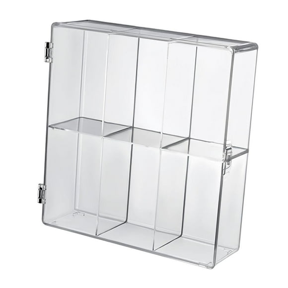 Vitrina de acrílico,Vitrina de acrílico con 6 rejillas y estantes,Organizador de acrílico transparente para figuras a prueba de polvo,Estuche de almacenamiento de figuras de acción