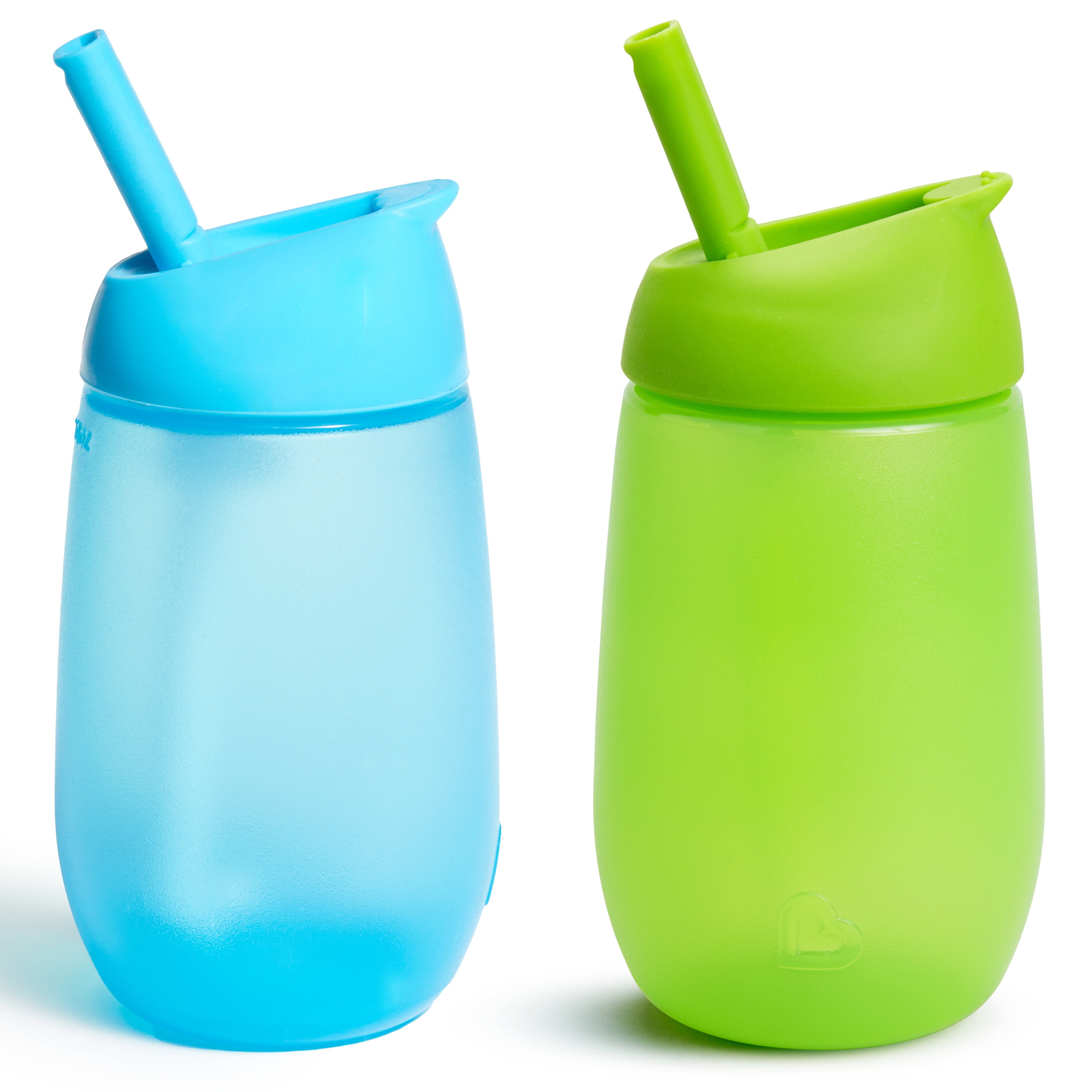 Munchkin Simple Clean Straw Cup, 10oz, Blue/Green, 2 Pack