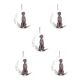 thumbnail image 1 of Iron Art Siéntese en la luna Lovely Dog Moon Ornament para los amantes de los perros Christmas Tree Pendent 5PC Wmkox8yii gf6376, 1 of 4