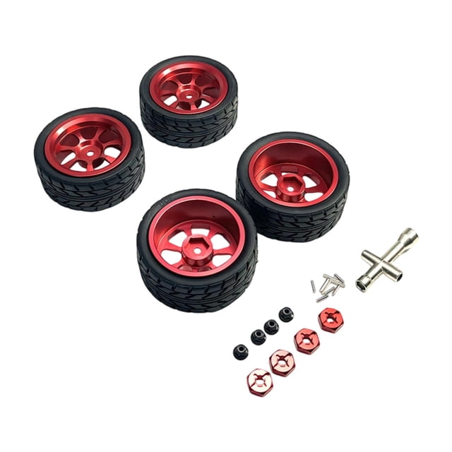 Xuanheng Roues et Pneus RC Accessoires RC Écrou de Roue M3 Élégant pour 144001 1/14 1/10 Rouge