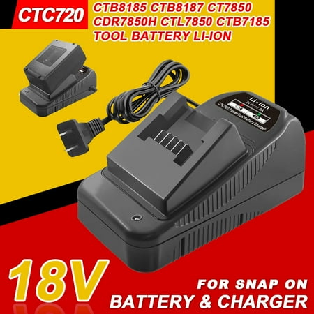 Charger CTC720 Replace for Snap on 18V Charger CTB8185 CTB8187 CT7850 CDR7850H