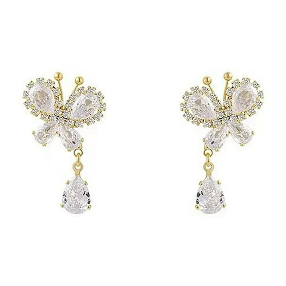 asddcavvf Set Drop Earrings for Women Unique Temperament Earrings Vintage Crystal Earrings Design Hi
