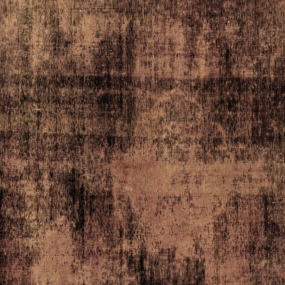 Ahgly Company Indoor Square Abstract Brown Modern Area Rugs, 6' Square