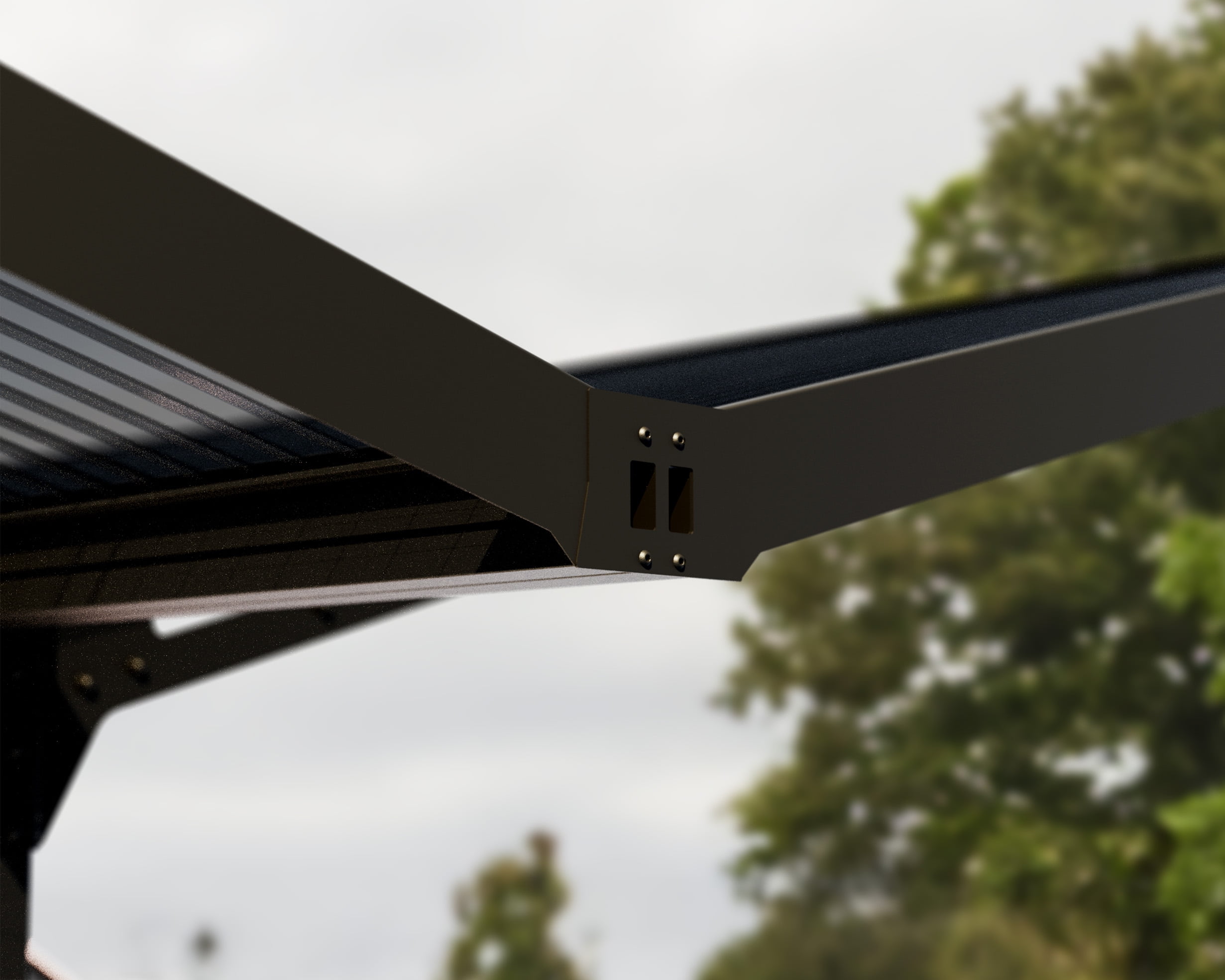 Palram - Canopia Sydney Wave Double Carport Wing Style