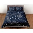 thumbnail image 3 of Galaxy Negro Funda Nórdica Starry Night Colcha, Dormitorio Ropa de cama con, 3 of 4