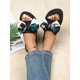 thumbnail image 2 of Fashion Slippers For Women, Floral Print Bow Decor Slides, 2 of 4