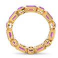 thumbnail image 5 of 5.00 Carat Emerald Cut Amethyst Gemstone Elegant Eternity Band for Women Solid 14K Yellow Gold Size 11.5 by Diamond-Capitals, 5 of 8