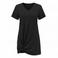 thumbnail image 5 of yillto Women Short Sleeve Dress Casual Summer Crewneck Sleepshirts Pajamas Sleepwear Nightshirts, 5 of 7
