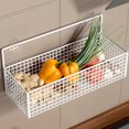 thumbnail image 3 of Wire Basket, Kitchen Storage Basket Drill Free with Adhesive Backing for Pantry, 3 of 8