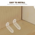 thumbnail image 3 of FUEENIRVA 8Ud Escuadras De Soporte Transparentes Para Esquinas De Muebles Con Fácil Instalación, 3 of 8
