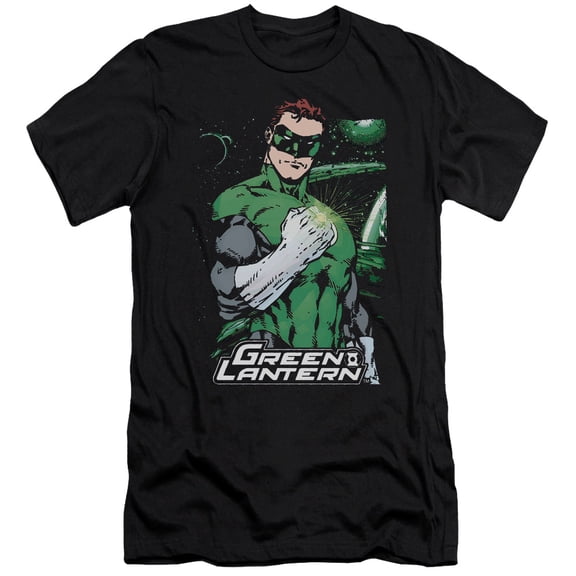 JLA Justice League Fist Flare S/S Adult 30/1 T-Shirt Black
