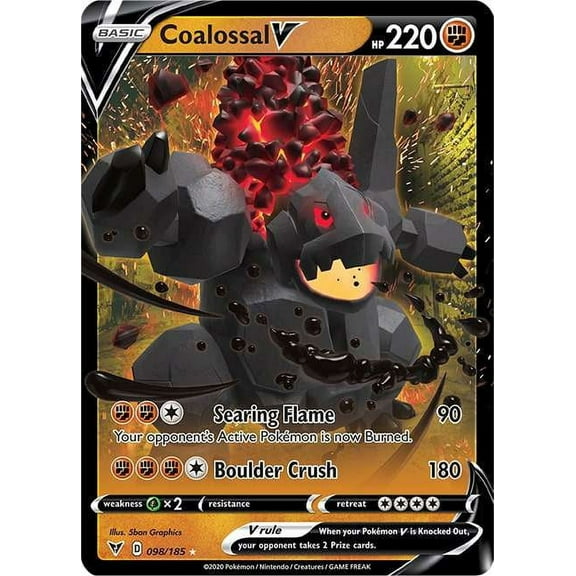 Pokemon Vivid Voltage Coalossal V #98