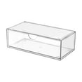 thumbnail image 2 of Bunblic Glasses Storage Box Desktop Storage Organizer Clear Decorative Cosmetic Storage Box Makeup Container for Home Bathroom Makeup, 2 of 8