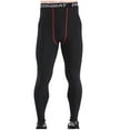 thumbnail image 1 of XFYSSS Fashion Men Tight Fitting Run Motion Bottom Layer Training Pants High Elasticity Quick Drying Trousers Full Length Pants Men Polyester Pants, 1 of 4