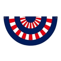 Red White Blue Bunting Flag, Eagle God Bless American Bunting, 4th of July, Home of The Brave, Independence Day, Memorial Day, Outdoor and Indoor