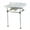 Brushed Nickel, variant on Kingston Brass KVPB30MA6 Templeton 30" Carrara Marble Vanity Top for Bathroom Sink with Acrylic Legs (8-Inch, 3-Hole), Carrara Marble White/Polished Nickel
