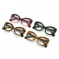 thumbnail image 2 of 4 Pairs of Womens Cat Eye Spring Hinge Reading Glasses 3.0 Thick Butterfly Shape Readers 3.0, 2 of 4