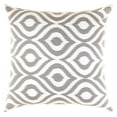 thumbnail image 2 of TreeWool (Pack of 2) Ogee Ikat Accent Decorative Cotton Throw Pillow Covers (22 x 22 Inches, Sleet Gray), 2 of 6
