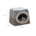 thumbnail image 2 of Cama para gatos con calentamiento automático Cueva 2 en 1 Cojín plegable para perros Cama suave, 2 of 8