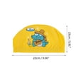 thumbnail image 4 of Unique Bargains 1 Pc Knitted PU Cartoon Crocodile Swim Cap Yellow, 4 of 6