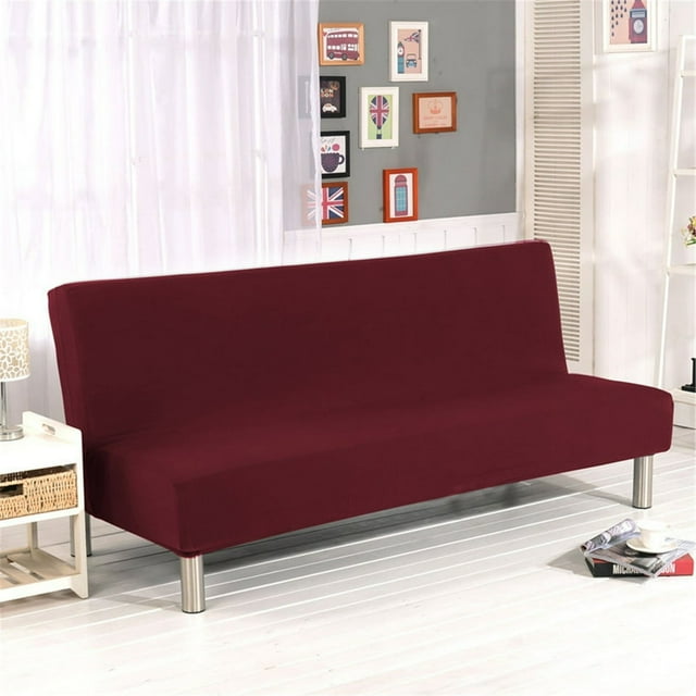CHOK 2024 Housses de Futon pour Canapé Housse de Futon Housse de Futon Pliable Housse de Canapé Unie Housse de Futon Housse Extensible en Polyester Housse Tout Inclus Housse de Canapé