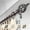 Mahogany, variant on 1 in. Dia. Clair Curtain Rod, Black - 66-120 in.
