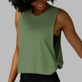 thumbnail image 2 of CAIXIA Gym Tops for Women Workout Sleeveless Summer Athletic Tank Tops Crewneck Undershirt Running Yoga Active Shirts Lightweight Racerback Breathable Tee,Green, 2 of 6